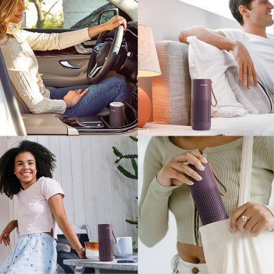 HoMedics Portable HEPA Air Purifier with Aromatherapy Purple
