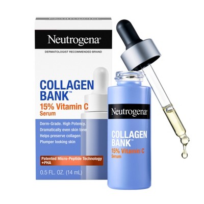 Neutrogena Collagen Bank 15% Vitamin C Glow + Tone Booster Serum - 0.5 fl oz