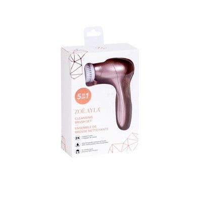 Zoe Ayla 5-in-1 Electric Facial Cleansing Set - 6ct