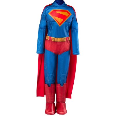 DC Comics Kids' Superman Halloween Light-Up Costume Jumpsuit L