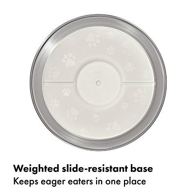 OXO 2 Cup Nonslip Dog Bowl - White