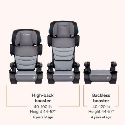 Baby Trend Koa Slim High Back Booster Car Seat with Side Sun Visors and Latch - Cosmic Gray: 120 lbs Maximum Weight, 9.75 lbs Product Weight (LOCAL PICKUP ONLY)