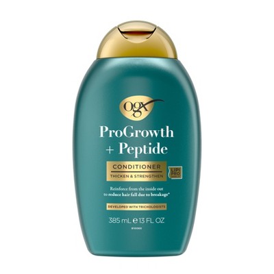 OGX ProGrowth + Peptide Thickening Hair Conditioner - 13 fl. oz: Damage Repair, For All Hair Types, Liquid Form