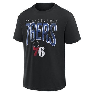 NBA Philadelphia 76ers Men's Black Short Sleeve T-Shirt - L