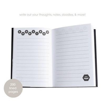 Pearhead Letterboard Journal Black Honeycomb/White Letters