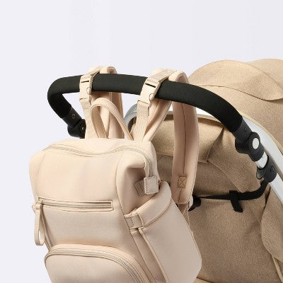 Mini Boxy Solid Backpack Diaper Bag - Tan - Cloud Island