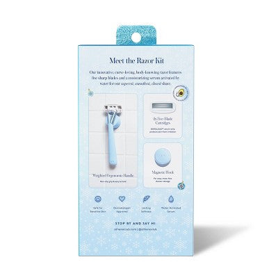 Athena Club 5-Blade Women's Frost Razor Kit