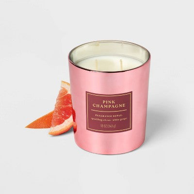 Pink Champagne Jar Candle 12oz - Threshold