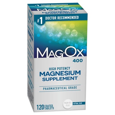 Mag-Ox 400mg Magnesium Oxide Supplement Tablets - 120ct