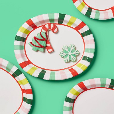 Holiday Disposable Platter - Brights Stripe - 16ct - up&up