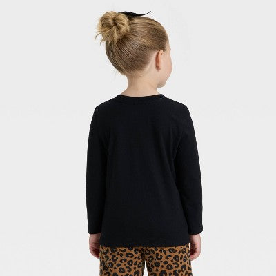Toddler Girls' Halloween Graphic T-Shirt - Cat & Jack Black 4T