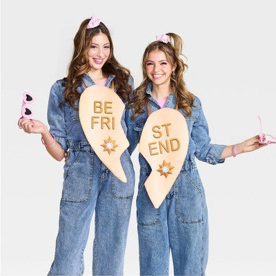 2pc Adult Best Friend Locket Costume Overlays - Hyde and EEK! Boutique