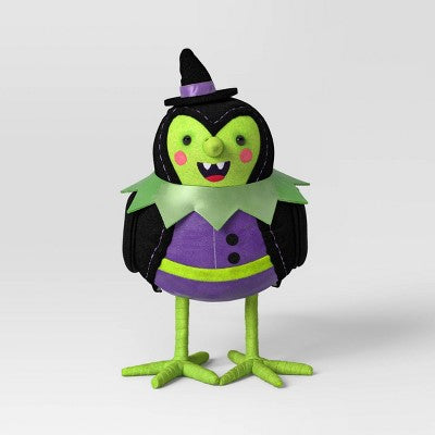 Featherly Friends 'Spellma' Felt Witch Bird Halloween Decorative Figurine - Hyde & EEK! Boutique