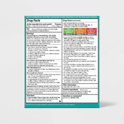 Nicotine Stop Smoking Aid Clear Patches Clear Step 1 - up&up