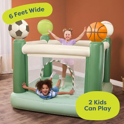B. toys Game Day Bounce House - 6 foot Inflatable Sports Bouncy Castle for Kids (LOCAL PICKUP ONLY)