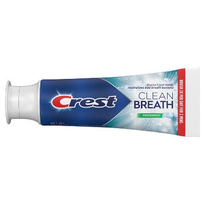 Crest Clean Breath Toothpaste - Peppermint - 2.5oz
