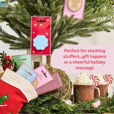 Post-it 2pk Jingle Notes Gingerbread Man 1.9"x1.9" Holiday Sticky Note Pads 25 Sheets Each