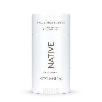 Native Limited Edition Fall Getaway Deodorant - Fall Citrus & Suede- 2.65oz