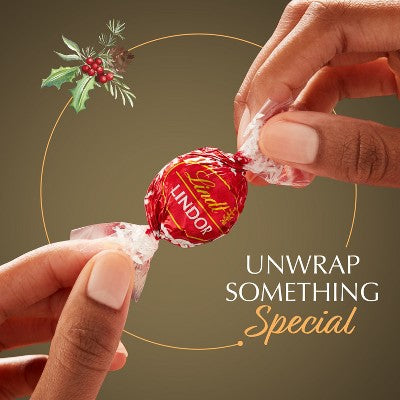 LINDOR, Lindt Gold Assorted Christmas Chocolate Candy Truffles - 5.1oz