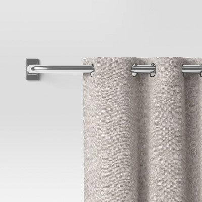 36"x66" Blackout Rectangle Curtain Rod Nickel - Threshold (LOCAL PICKUP ONLY)