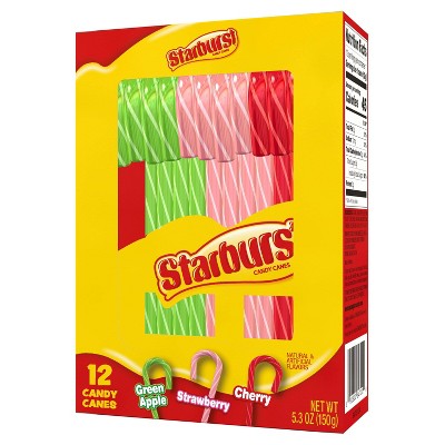 Starburst Christmas Candy Canes - 5.3oz12ct