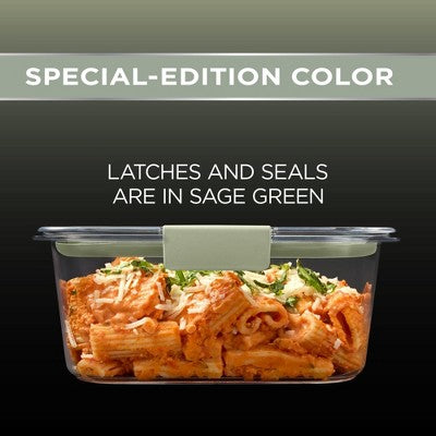 Rubbermaid Brilliance 12pc Food Storage Container Set Sage Green