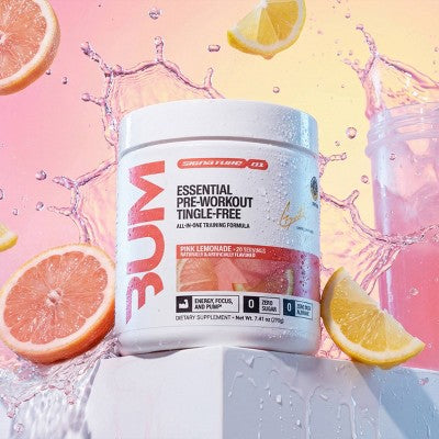 RAW Nutrition Pre-Workout Tingle-Free Sports Nutrition Supplement - Pink Lemonade - 20 servings