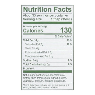 California Olive Ranch 100% CA Extra Virgin Olive Oil - 16.9 fl oz
