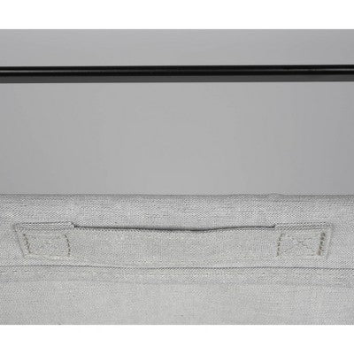 Folding X-Frame Triple Sorter Hamper Matte Black - Brightroom: Clothes Hamper with Removable Liner, 3 Compartments (LOCAL PICKUP ONLY)