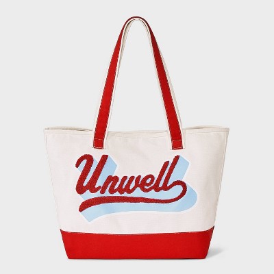 Unwell Handle Tote Bag - Red