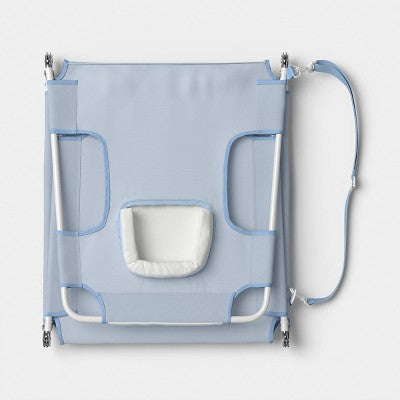 Folding Beach Tanning Chair Light Blue - Room Essentials (LOCAL PICKUP ONLY)