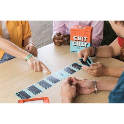 Asmodee Chit Chat Card Game: Numbers Focus, Party Fun, 4-10 People, 10-Minute Play, Complete Set