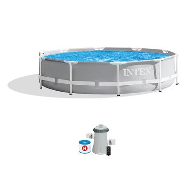 Intex 26711EH 12 foot x 30 inch Prism Frame Above Ground Swimming Pool with Pump (LOCAL PICKUP ONLY)