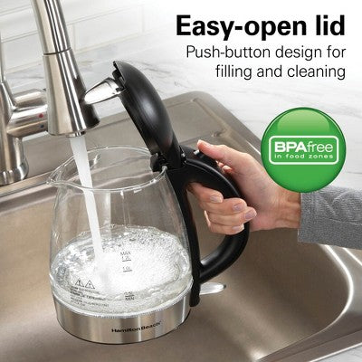 Hamilton Beach 1.2L Glass Kettle