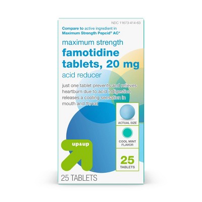 Famotidine 20mg Tablets - Mint - 25ct - up&up