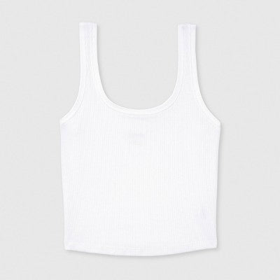 Women's Slim Fit Tank Top - Wild Fable White XL