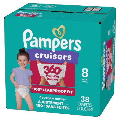 Pampers Cruisers 360 Diapers Super Pack - Size 8 - 38ct