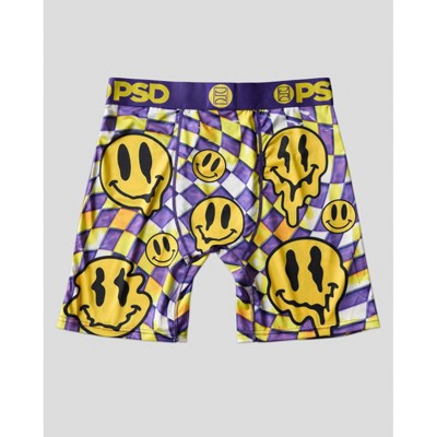 PSD Men's Smile Dimension Print Briefs - Purple/Gold S