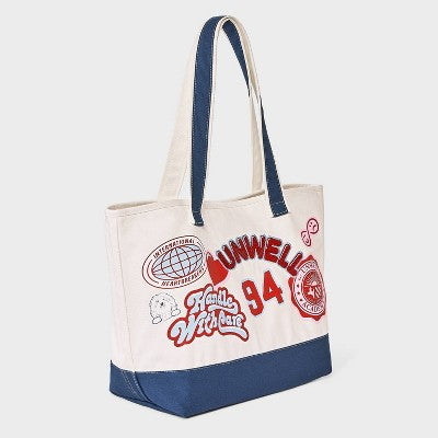Unwell Handle Tote Bag - Blue