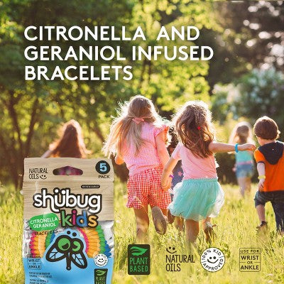 Shubug 5pk Kids Insect Repellent Citronella Bracelet