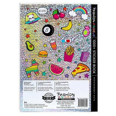 Ridiculously Cute 1000+ Sticker Book 40 Pages - Fashion Angels: Kids & Planner Stickers, Scrapbook Fun, Ages 6+