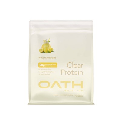 Oath Nutrition Clear Whey Protein Powder - Frosty Lemonade: Gluten-Free - 20g Protein - 18 Servings