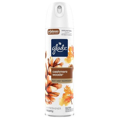 Glade Aerosol Air Fresheners - Cashmere Woods - 7.3oz