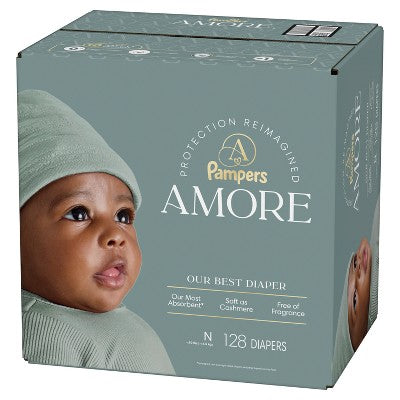 Amore by Pampers Diapers Enormous Pack - Size Newborn - 128ct