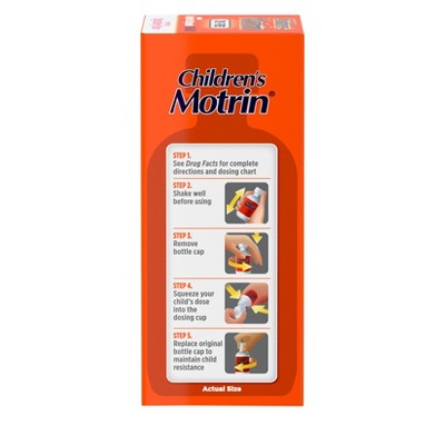Motrin NSAID Children's Original Dye-Free Ibuprofen Liquid - Berry - 8 fl oz