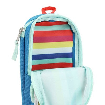 Crayola Color Rewind Striped Triple Zip Pencil Pouch