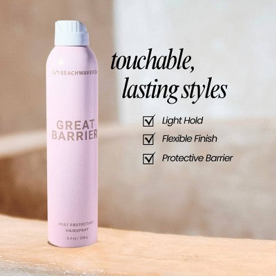BEACHWAVER Co. Great Barrier Heat Protectant Hair Spray - Travel Size - 1.4 oz