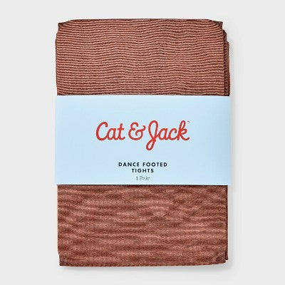 Girls' Dance Footed Tights - Cat & Jack Brown M