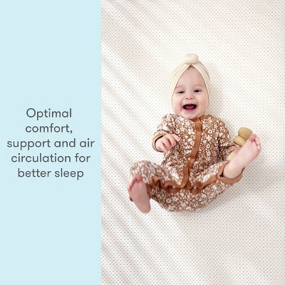 Newton Essential Crib Mattress - White: Firm, Breathable, Hypoallergenic, Dual-Stage, Polyethylene Fill, 4" Thickness (LOCAL PICKUP ONLY)