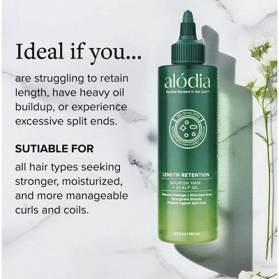 Alodia Nourish and Grow Healthy Hair and Scalp Oil - 8.5 fl oz